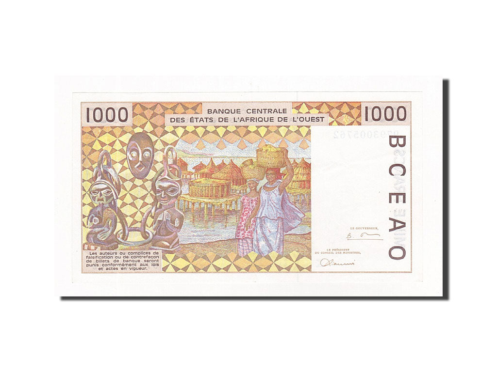 West African States, 1000 Francs, 1997, KM:811Tg, NEUF