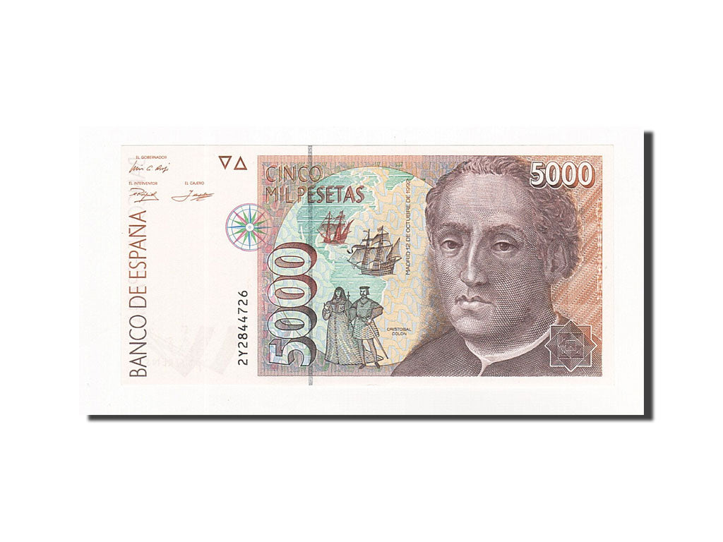 Billete, 5000 Pesetas, España, KM:165, 1992-10-12, UNC
