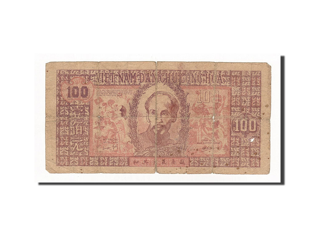 Banknote, Vietnam, 100 D<ox>ng, Undated (1948), KM:28a, F(12-15)