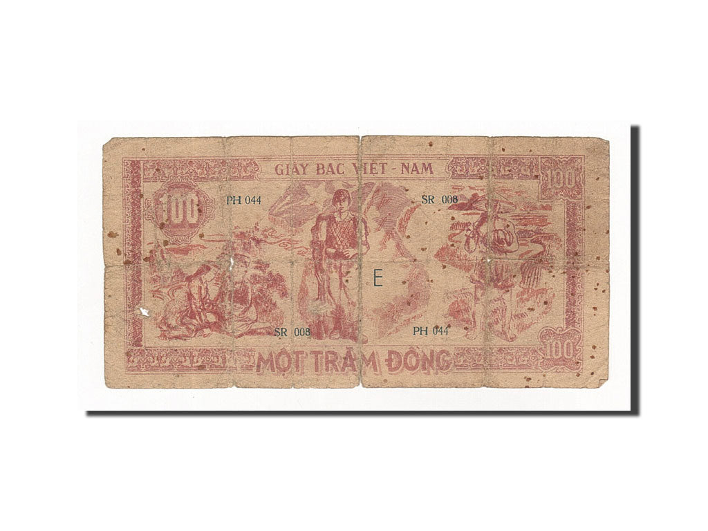 Banknote, Vietnam, 100 D<ox>ng, Undated (1948), KM:28a, F(12-15)