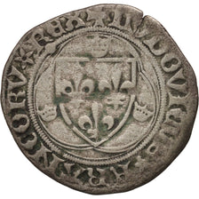 France, Louis XI, Blanc à la couronne, Paris, VF(20-25), Billon, Duplessy:550C