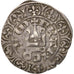 France, Charles IV, Maille Blanche, VF(30-35), Silver, Duplessy:243A