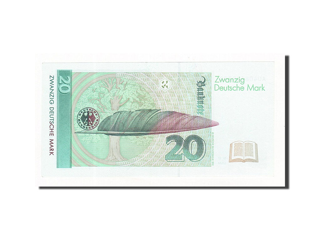 Banconote, GERMANIA - REPUBBLICA FEDERALE, 20 Deutsche Mark, 1991, 1991-08-01