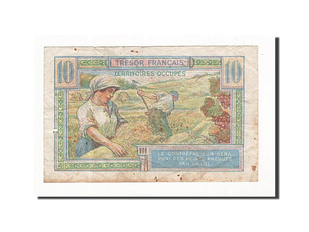 France, 10 Francs, 1947, KM:M7a, VG(8-10)