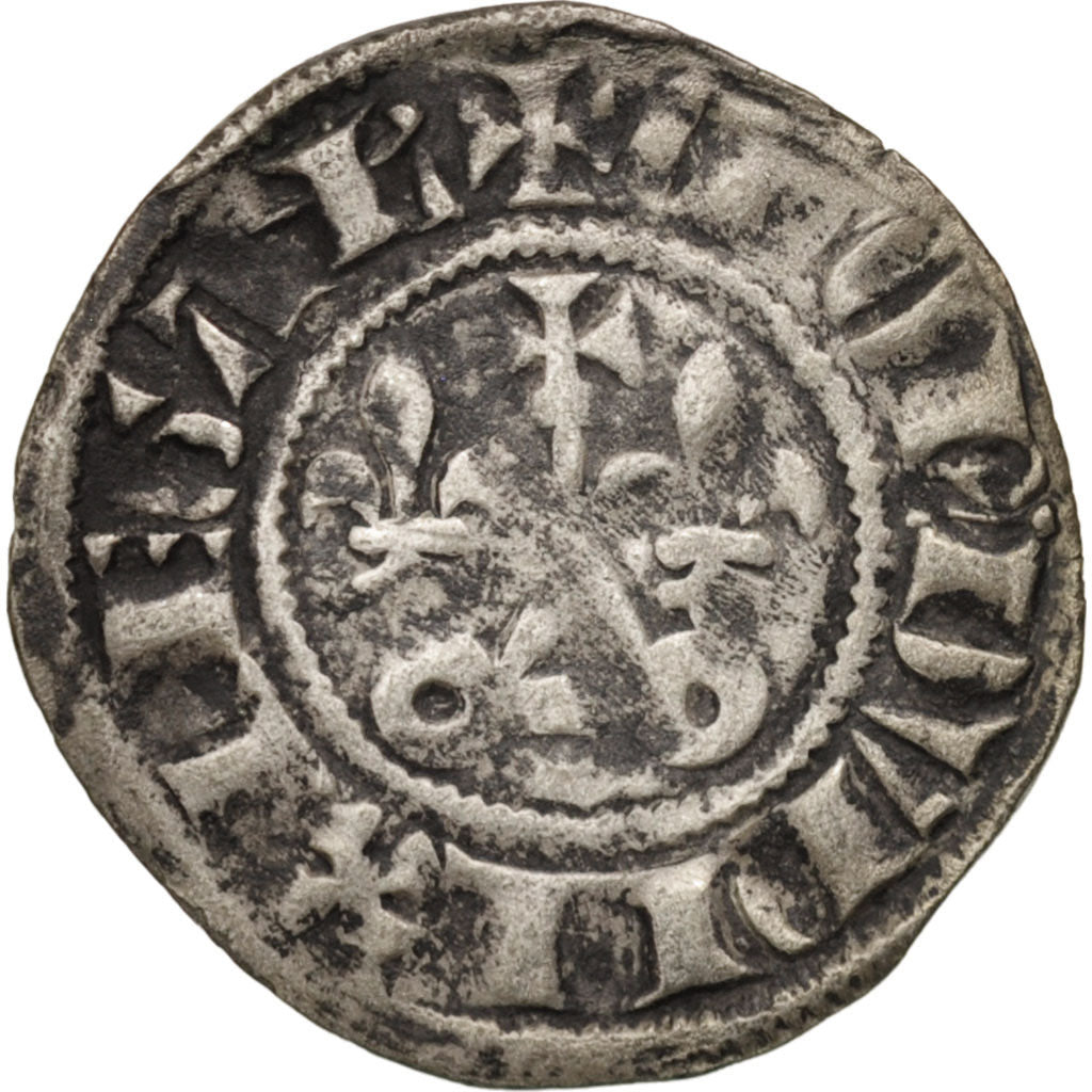 France, Philippe IV Le Bel, Double Tournois, EF(40-45), Billon, Duplessy:229