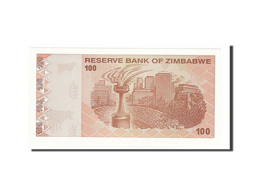 Banknote, Zimbabwe, 100 Dollars, 2006-08-01, KM:69, UNC(65-70)