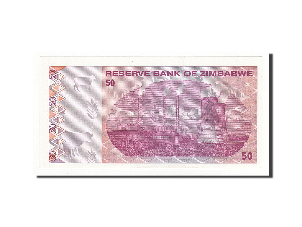 Geldschein, Simbabwe, 50 Dollars, 2009-02-02, KM:96, UNZ