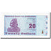 Banknot, Zimbabwe, 20 Dollars, 2009-02-02, KM:95, UNC(65-70)