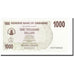 Billet, Zimbabwe, 1000 Dollars, 2006-08-01, KM:44, NEUF