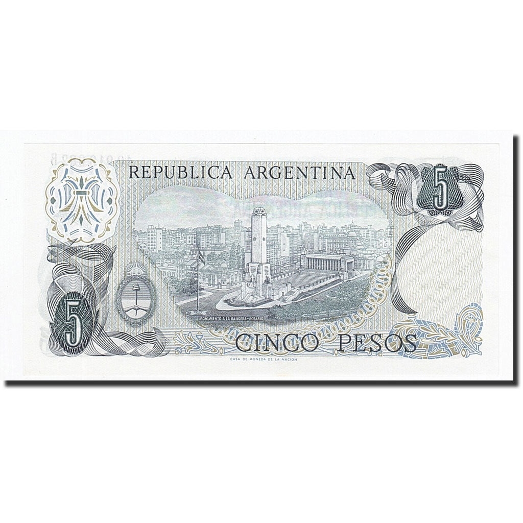 Geldschein, Argentinien, 5 Pesos, Undated (1971-73), KM:288, UNZ