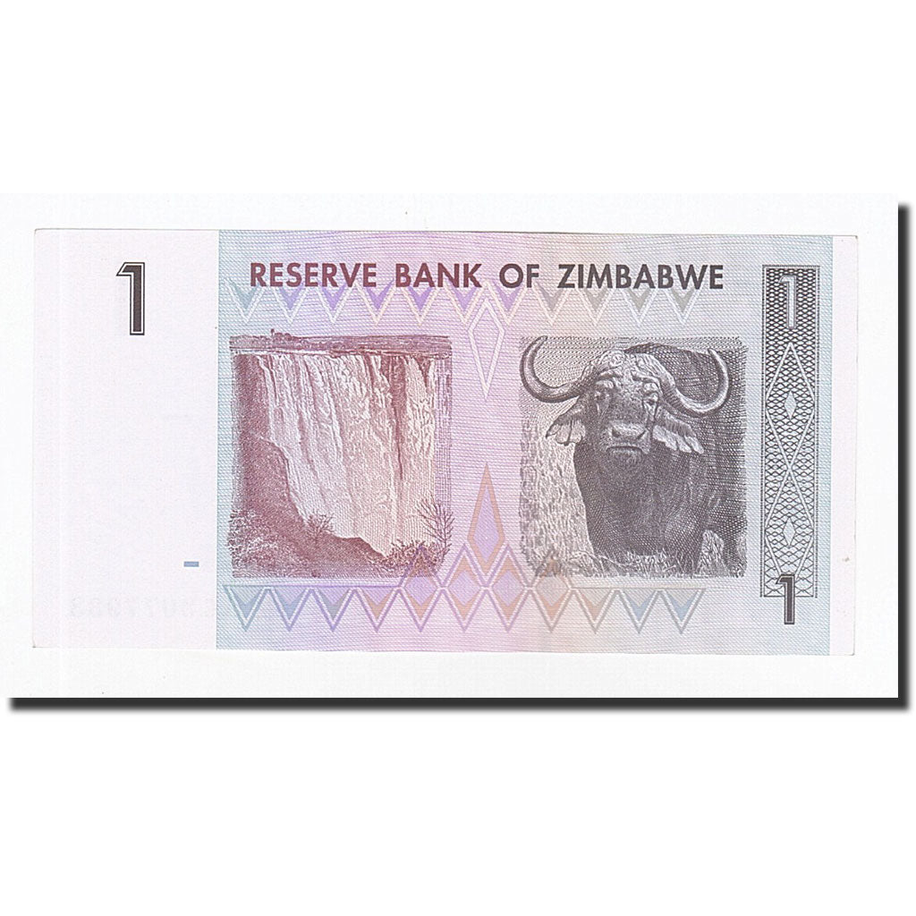 Banknot, Zimbabwe, 1 Dollar, 2008-08-01, KM:65, UNC(65-70)