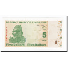 Banconote, Zimbabwe, 5 Dollars, KM:93, 2009-02-02, FDS