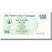 Biljet, Zimbabwe, 100 Dollars, 2006-08-01, KM:42, NIEUW