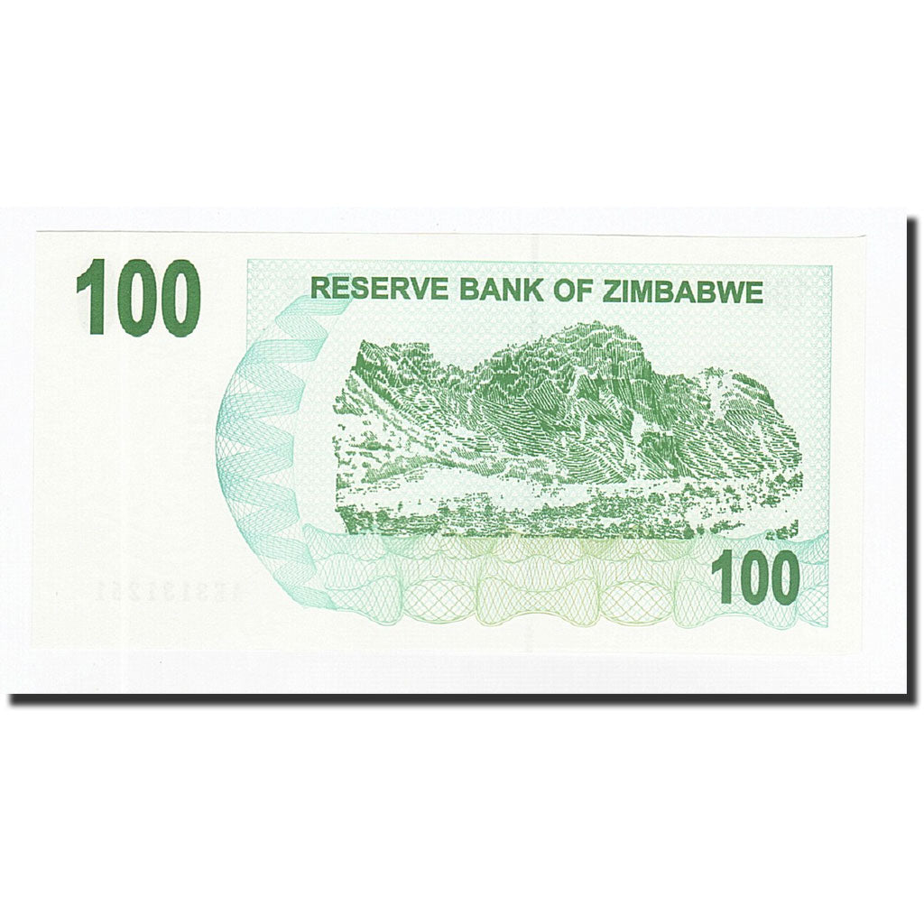 Geldschein, Simbabwe, 100 Dollars, 2006-08-01, KM:42, UNZ