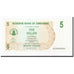 Geldschein, Simbabwe, 5 Dollars, 2006-08-01, KM:38, UNZ