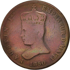 Haiti, Faustin Ist, 6-1/4 Centimes, 1850, VF(20-25), Copper, KM:38