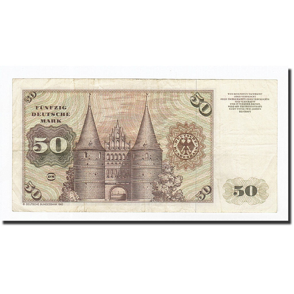 GERMANY - FEDERAL REPUBLIC, 50 Deutsche Mark, 1970-1980, KM:33d, 1980-01-02