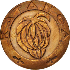 Katanga, 5 Francs, 1961, AU(55-58), Bronze, KM:2