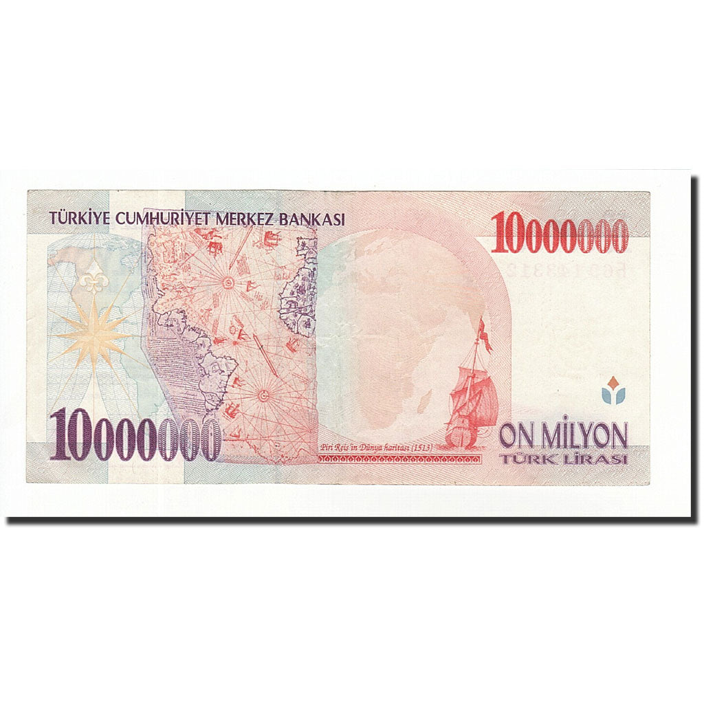 Banconote, Turchia, 10,000,000 Lira, 1999, KM:214, SPL