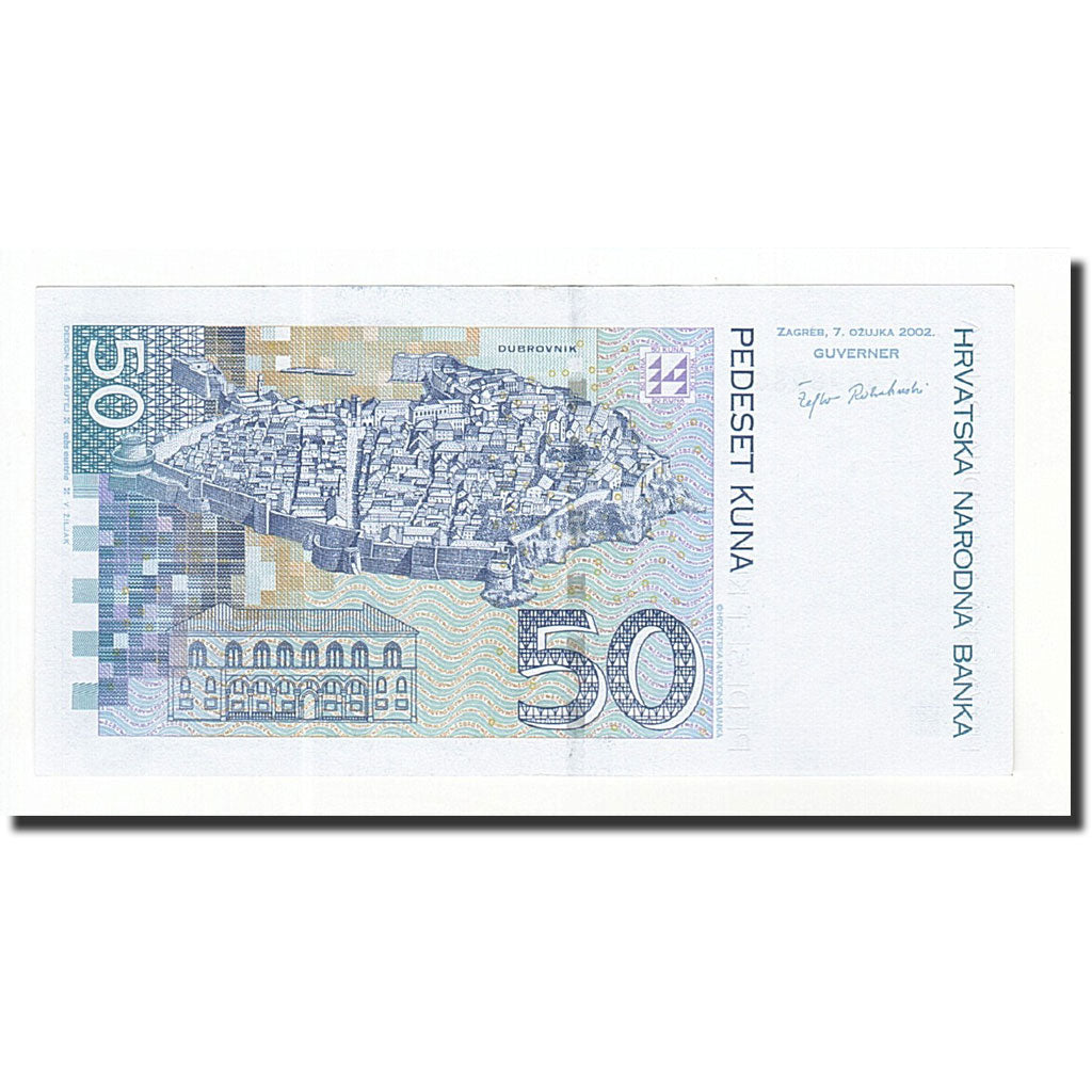 Banknote, Croatia, 50 Kuna, 2002, 2002-03-07, KM:40, UNC(64)