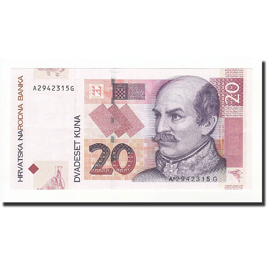 Croazia, 20 Kuna, 2001, 2001-03-07, KM:39, SPL+