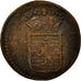 Münze, Luxemburg, Joseph II, 1/2 Liard, 1789, Brussels, SS, Kupfer, KM:10