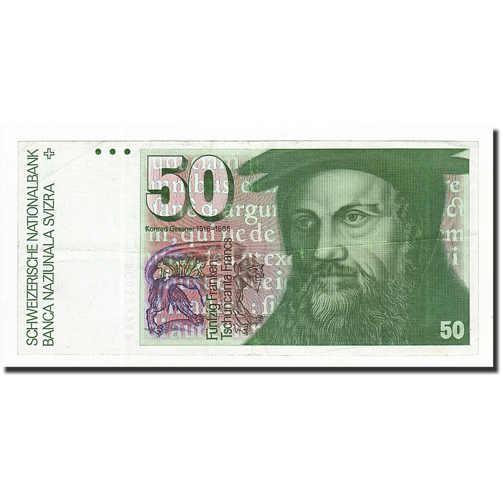 Schweiz, 50 Franken, 1988, KM:56h, SS+