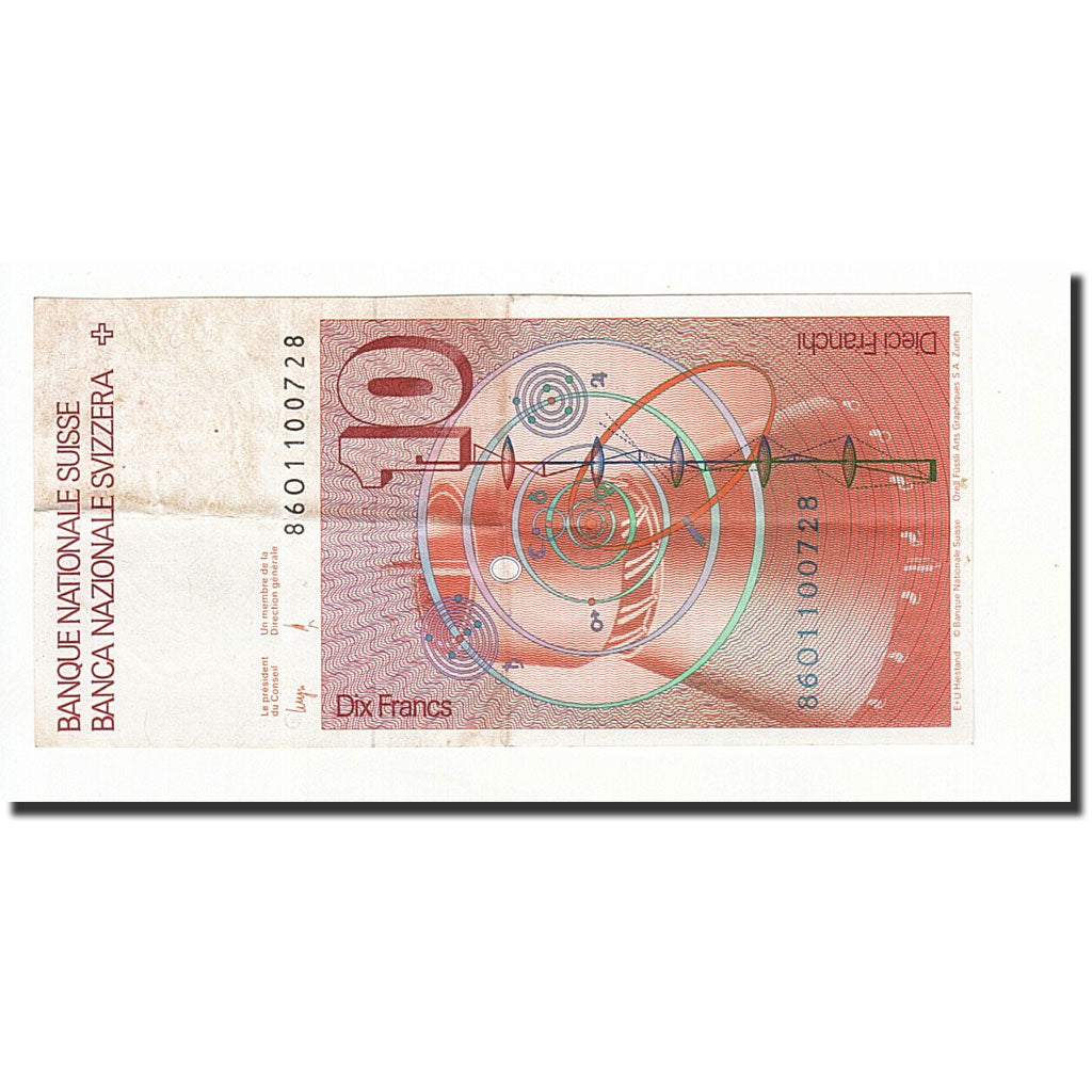 Svizzera, 10 Franken, 1986, KM:53f, SPL
