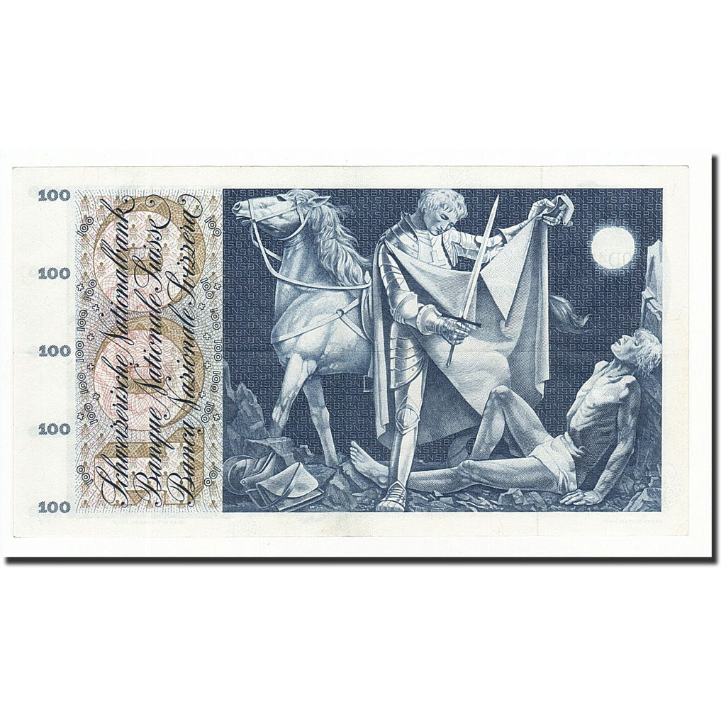 Billet, Suisse, 100 Franken, 1956-73, 1967-06-30, KM:49i, SPL+