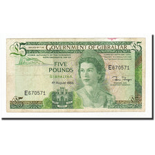 Banknote, Gibraltar, 5 Pounds, 1975-1988, 1988-08-04, KM:21b, VF(30-35)