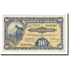 Banconote, Gibilterra, 10 Shillings, 1965, KM:17, 1965-05-01, MB+