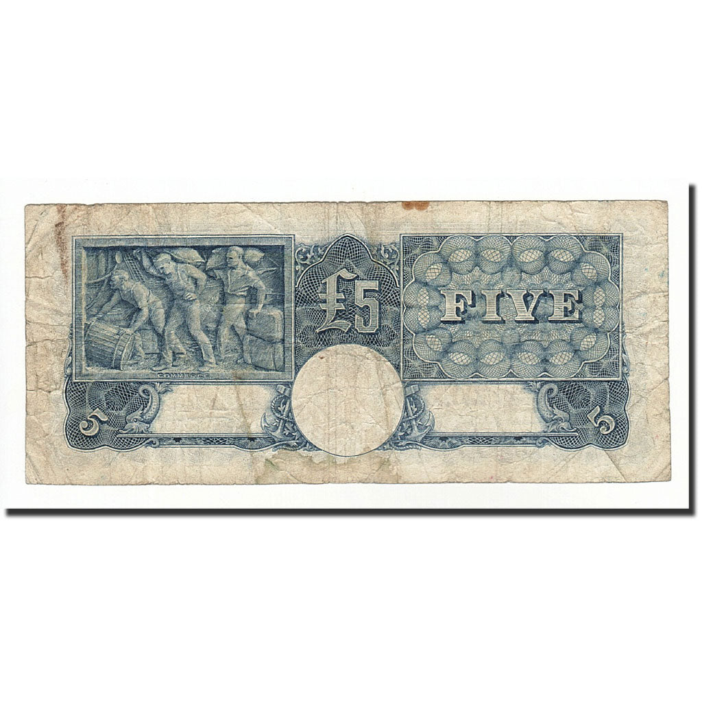 Australia, 5 Pounds, 1939-52, KM:27d, 1952, B