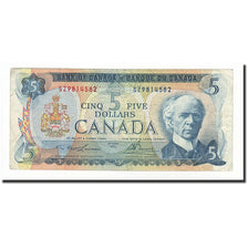 Canada, 5 Dollars, 1972, KM:87b, VF(30-35)