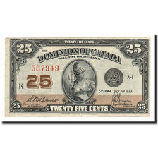 Geldschein, Kanada, 25 Cents, 1923, 1923-07-02, KM:11b, S