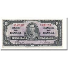 Billete, 10 Dollars, 1937, Canadá, KM:61c, 1937-01-02, EBC+