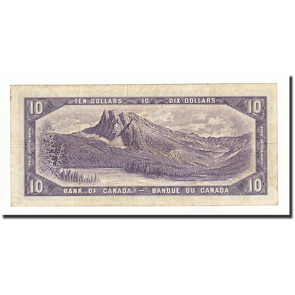 Banknote, Canada, 10 Dollars, undated (1961-71), KM:79b, AU(50-53)