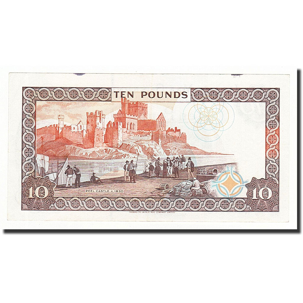 Billet, Isle of Man, 10 Pounds, Undated, KM:42, SUP+