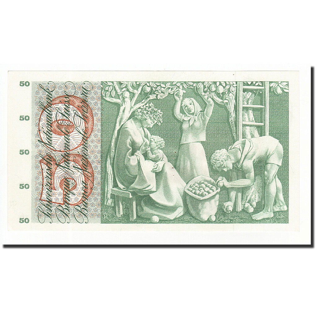 Banconote, Svizzera, 50 Franken, KM:47b, 1957-10-04, SPL