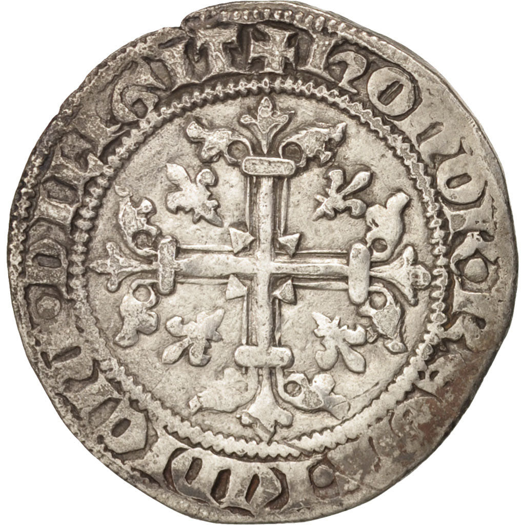 Coin, ITALIAN STATES, NAPLES, Carlin, Undated, Naples, EF(40-45), Silver