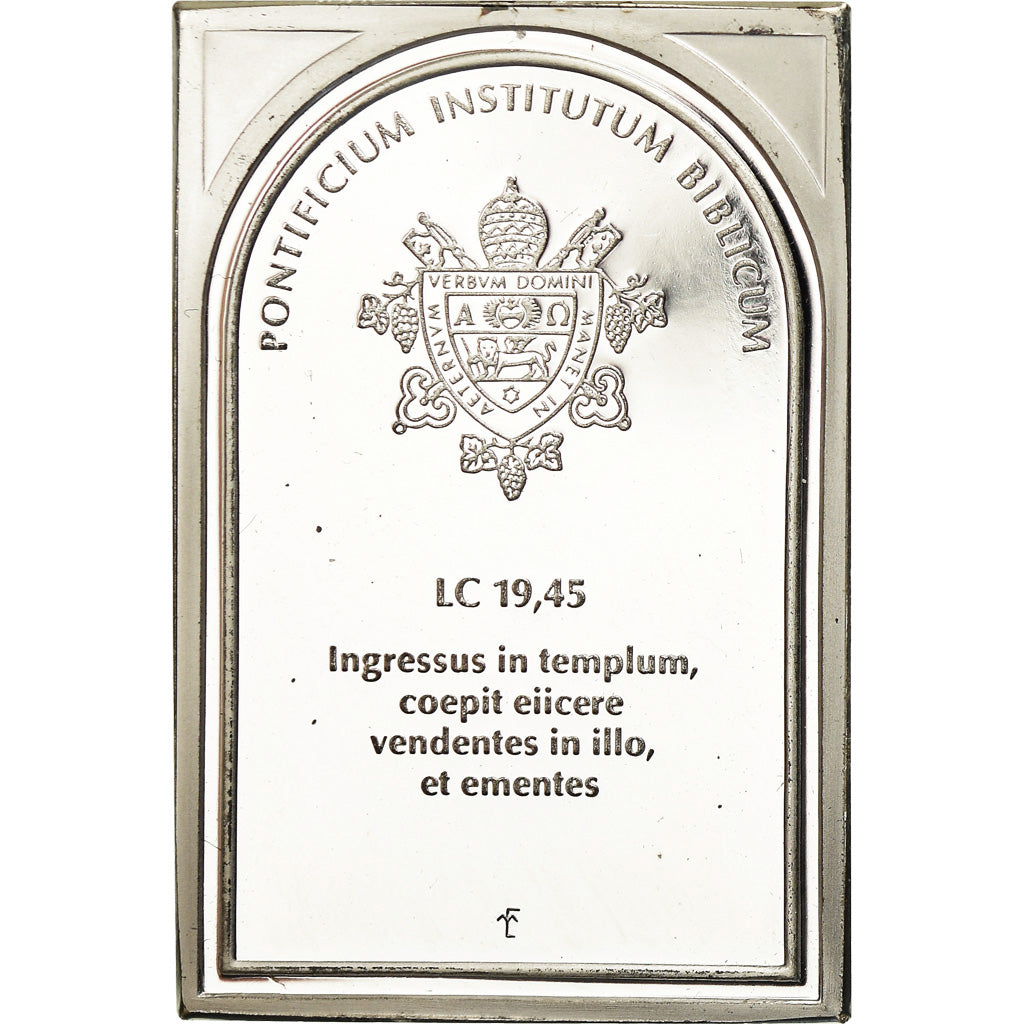 Vaticano, medaglia, Institut Biblique Pontifical, Luc 19:45, Religions &