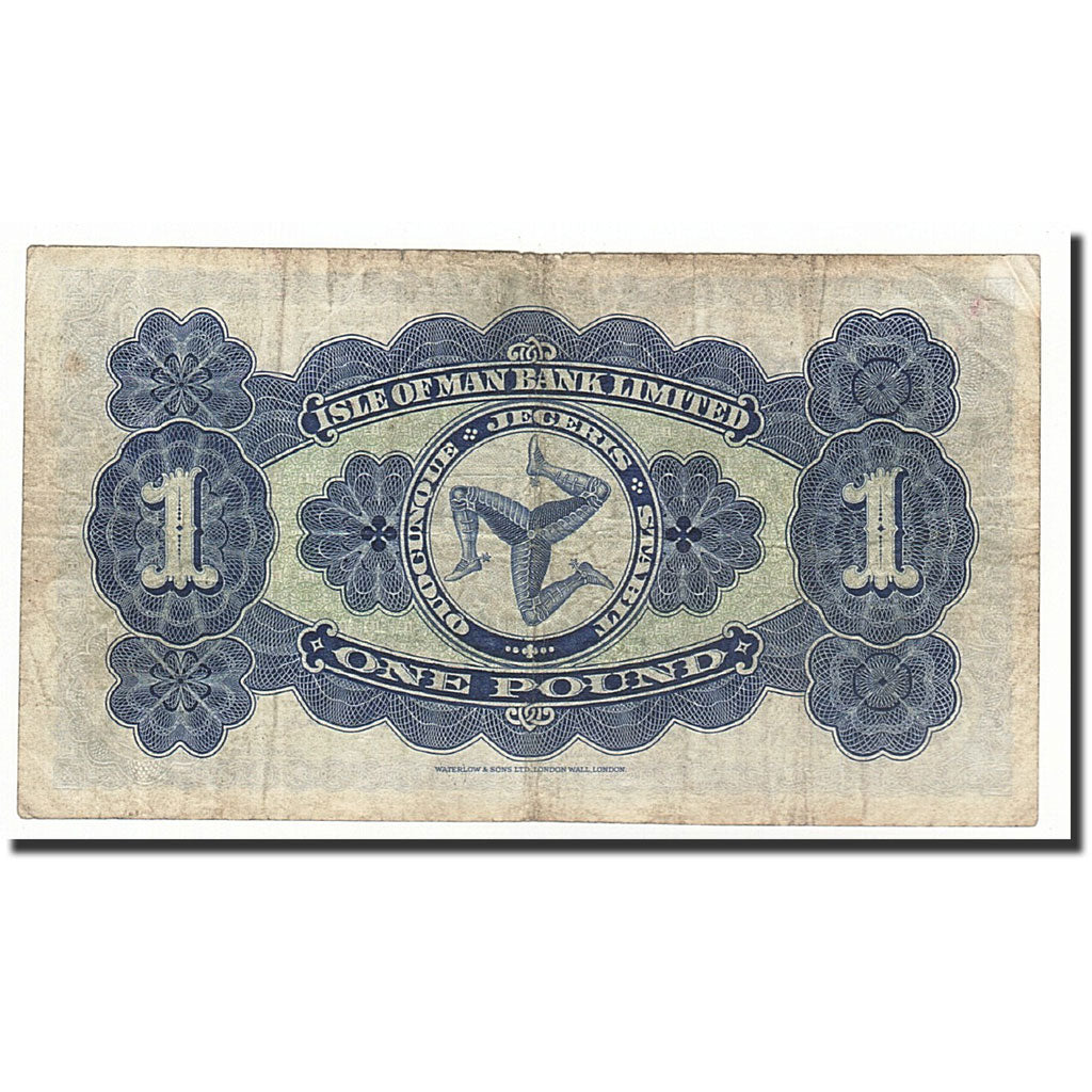 Billet, Isle of Man, 1 Pound, 1953-12-1, KM:6c, TB