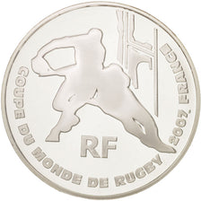 France, 1-1/2 Euro, 2007 Coupe du Monde de Rugby, FDC, Argent, KM:1484