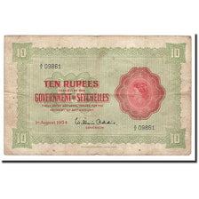 Seychelles, 10 Rupees, 1954, KM:12a, 1954-08-01, MB
