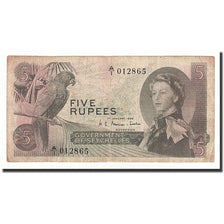 Seychelles, 5 Rupees, 1968, 1968-01-01, KM:14A, MB+