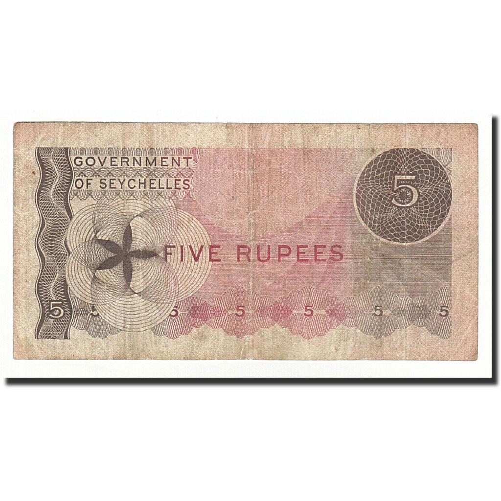 Seychelles, 5 Rupees, 1968, 1968-01-01, KM:14A, MB+