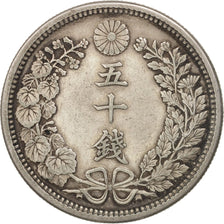 Japan, Mutsuhito, 50 Sen, 1905, EF(40-45), Silver, KM:25