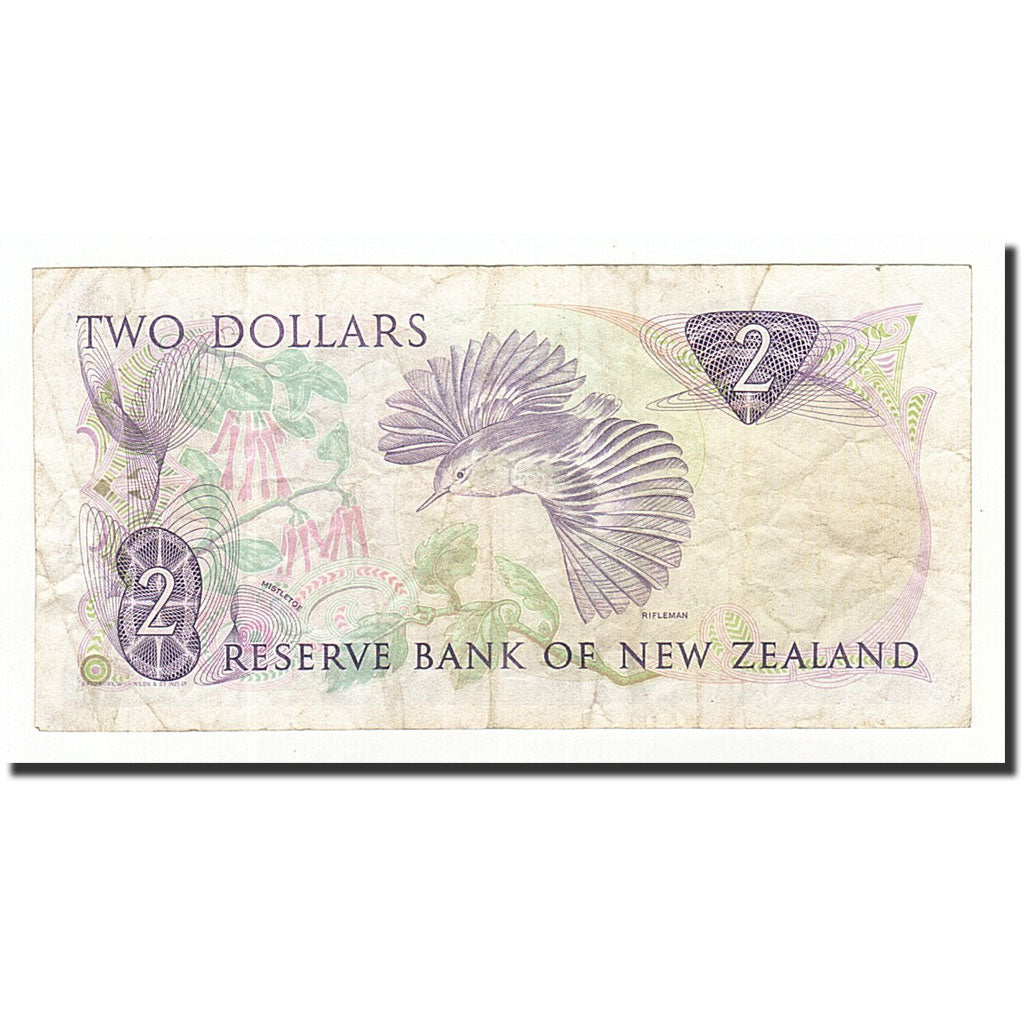 Neuseeland, 2 Dollars, 1989-1992, KM:170c, S
