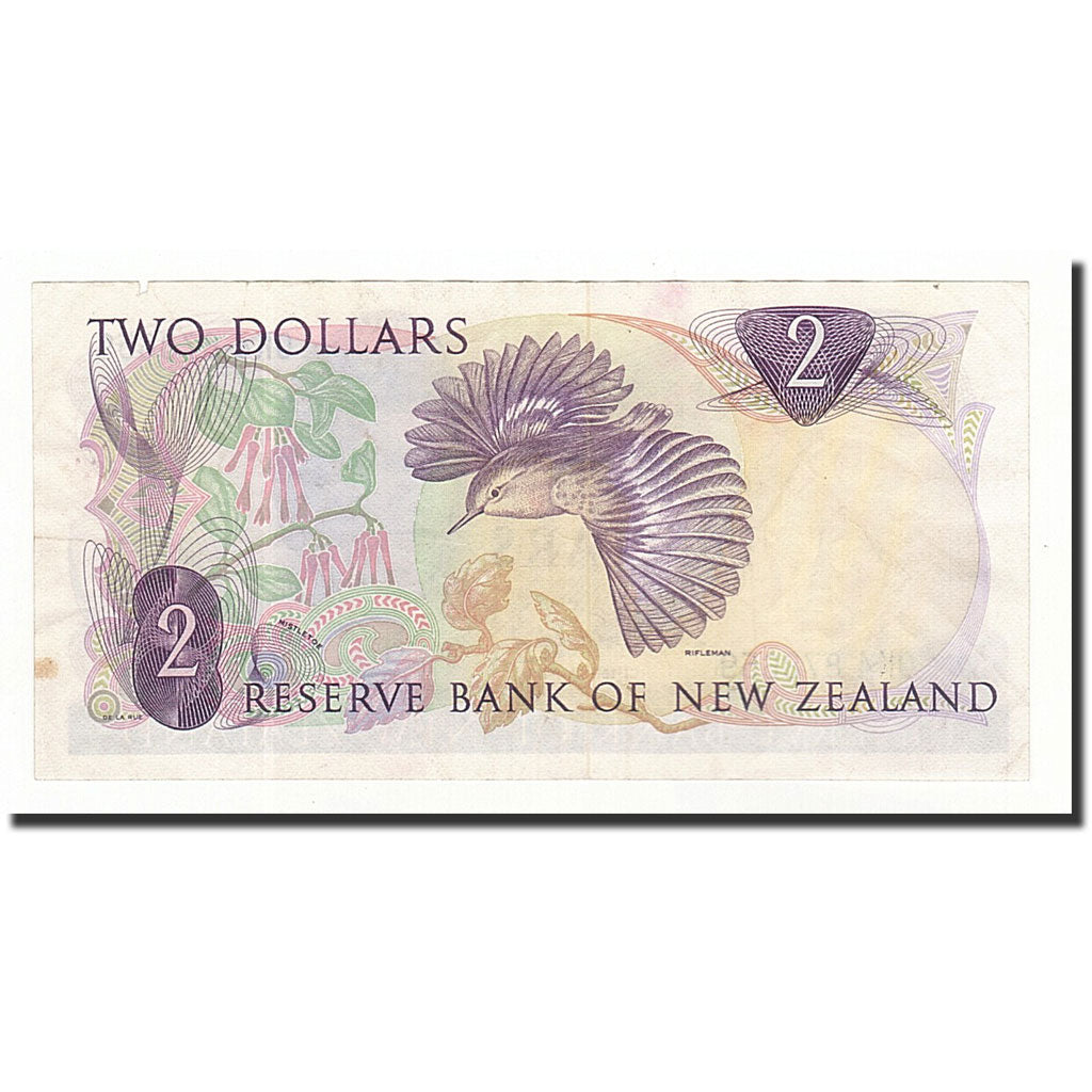 Billet, Nouvelle-Zélande, 2 Dollars, 1968-1975, Undated, KM:170c, TB+