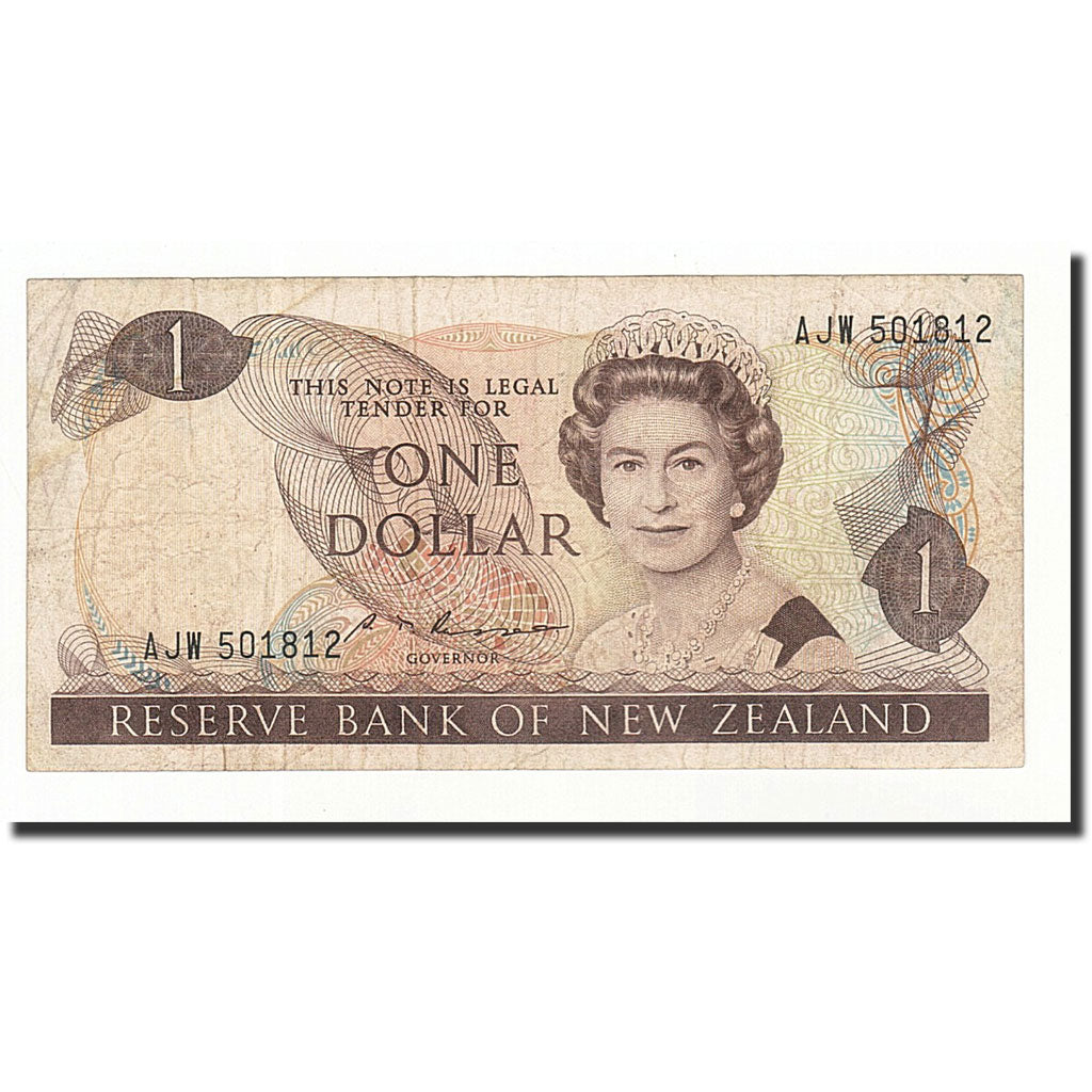 Nouvelle-Zélande, 1 Dollar, 1985-1989, KM:169b, TB