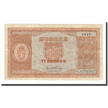 Norwegen, 10 Kroner, 1947, KM:26d, SS